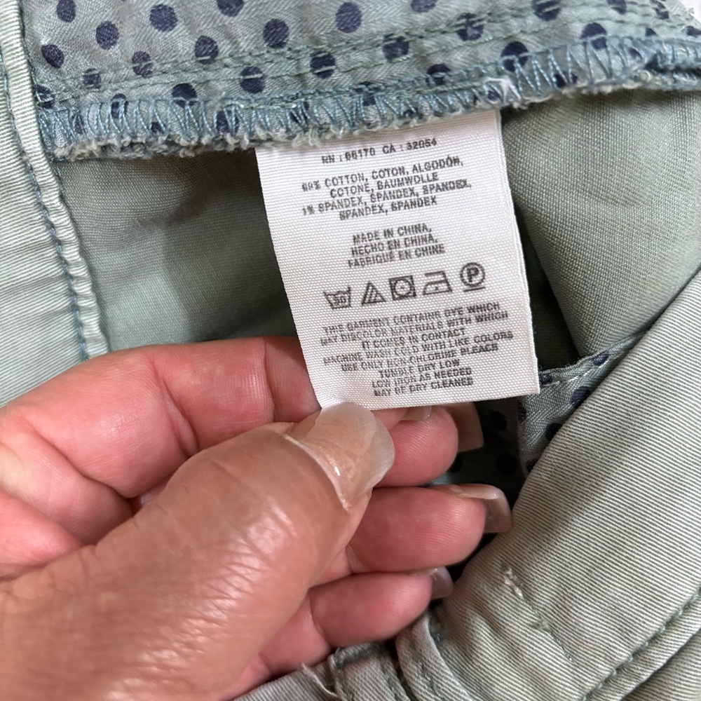 Pilcro Sage Green Trousers - Picture 7 of 7
